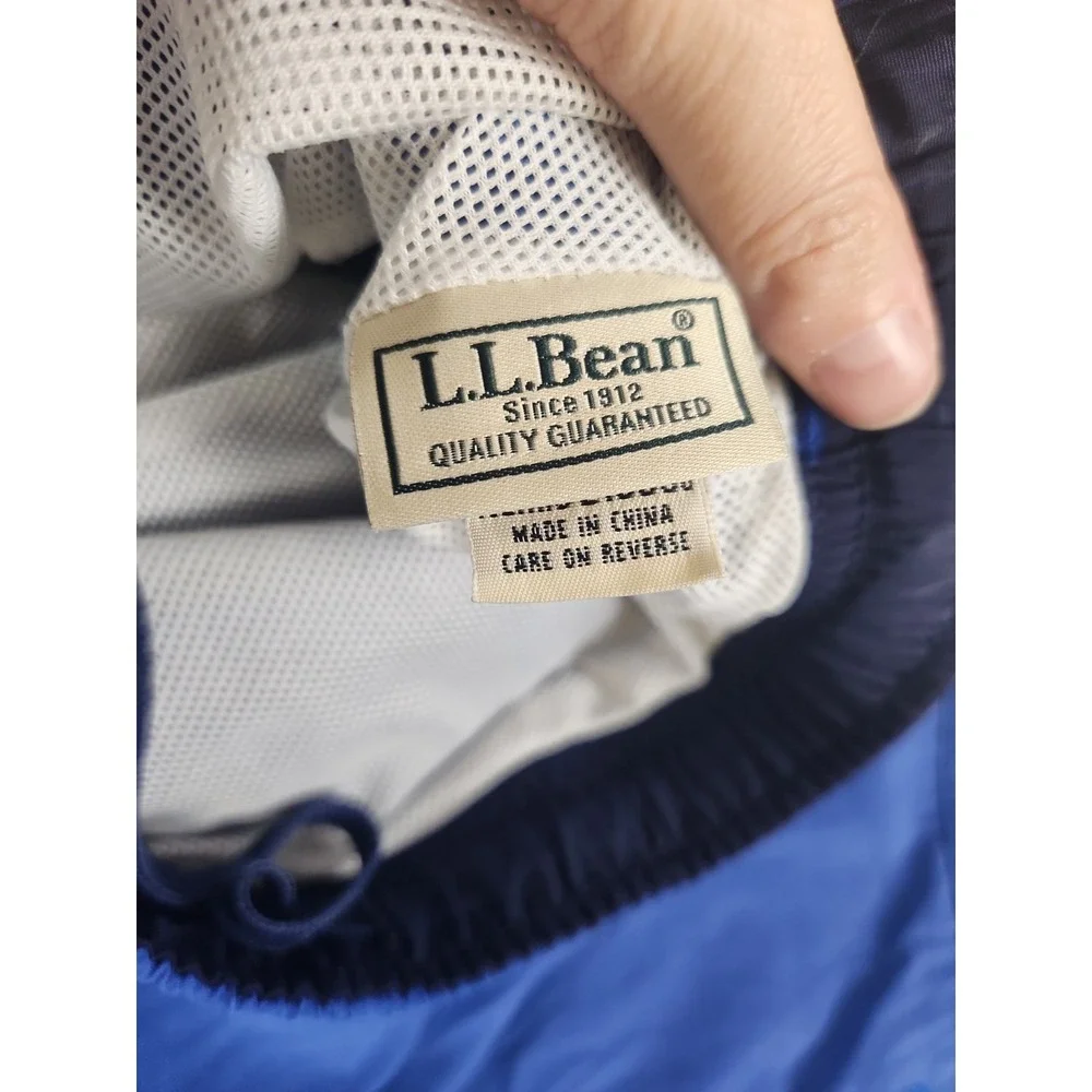 LL Bean Swim Trunks Mens size Med Mesh lined Shorts  Blue